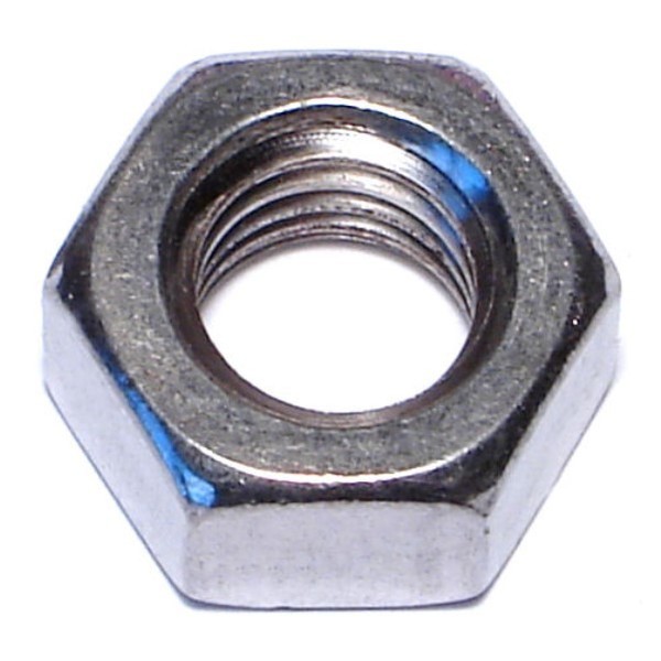Midwest Fastener Hex Nut, 7/16"-14, 18-8 Stainless Steel, Not Graded, 100 PK 51849